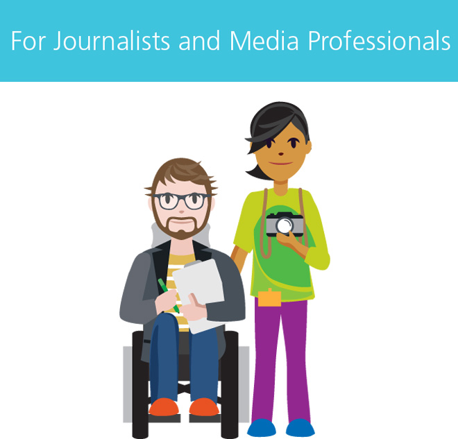 illustration of journalists
