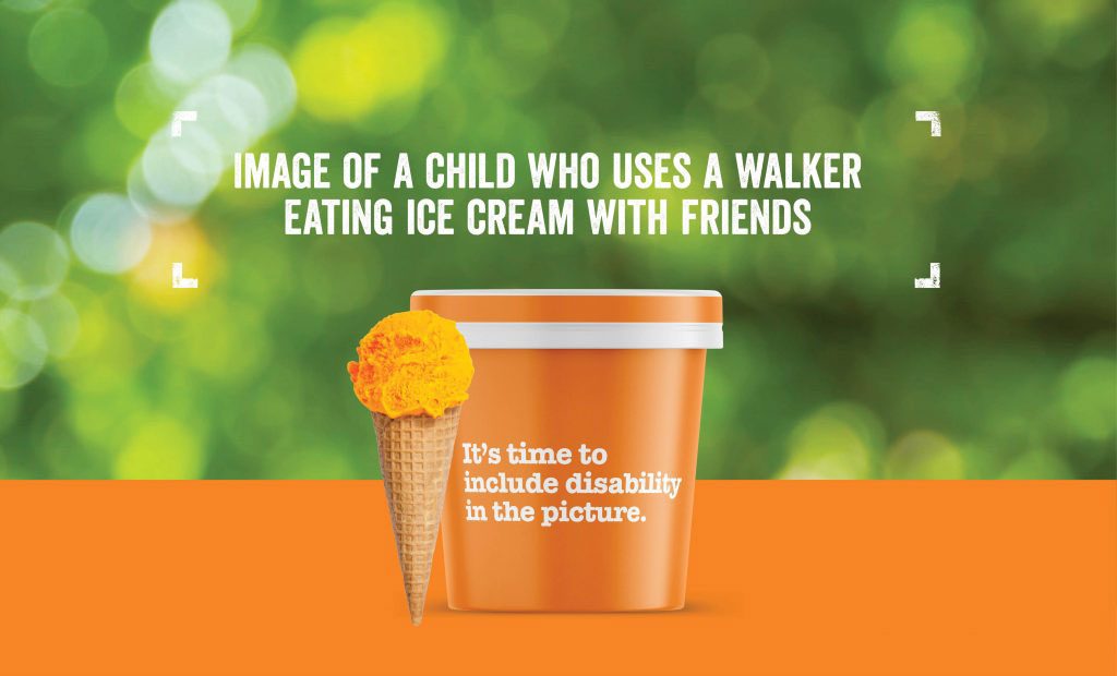 Image of ice cream without a child