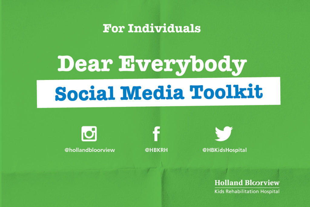 Social Media Toolkit for Individuals